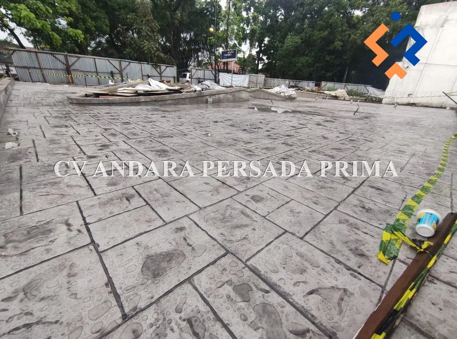 Proyek Stamped Concrete di CV Andara Persada Prima